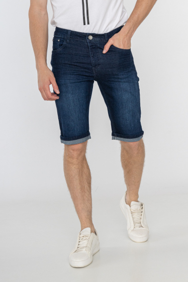 Wholesaler Omnimen - Denim Blue Jean Shorts