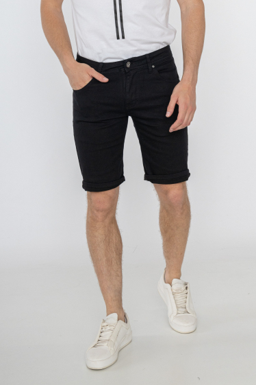 Wholesaler Omnimen - Black Denim Shorts