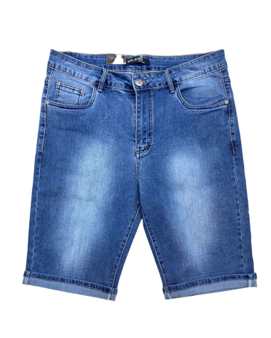 Wholesaler Omnimen - Large Size Shorts Washed Blue