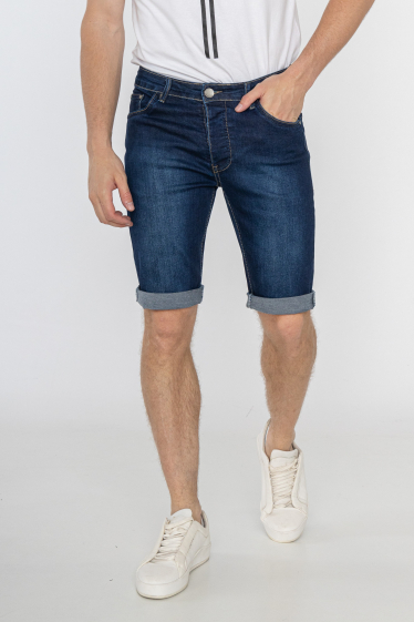 Mayorista Omnimen - Pantalones cortos de mezclilla azul