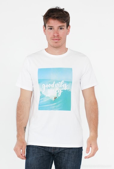 Grossiste Omnimen - Tee shirt tendance imprimé
