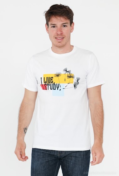 Großhändler Omnimen - Trendiges bedrucktes T-Shirt