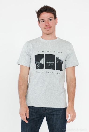 Grossiste Omnimen - Tee shirt tendance imprimé