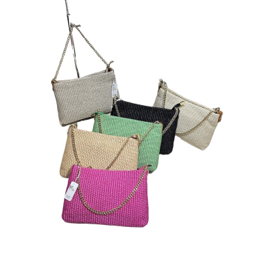 Wholesaler Onyxo - Straw and leather bag