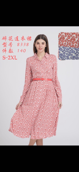 Wholesaler OOKA - Printed shirt dress
