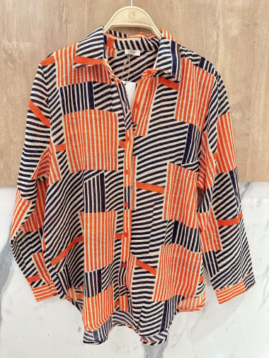 Wholesaler Orice - Patterned cotton shirt