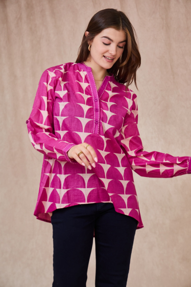 Wholesaler Orice - Long-sleeved patterned shirt