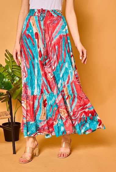 Wholesalers Orice - Fluid printed skirt
