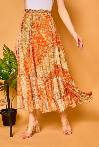 Großhändler Orice - Fluid printed skirt