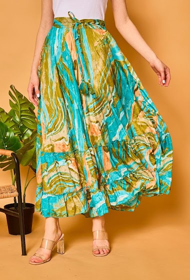 Wholesaler Orice - Fluid printed skirt