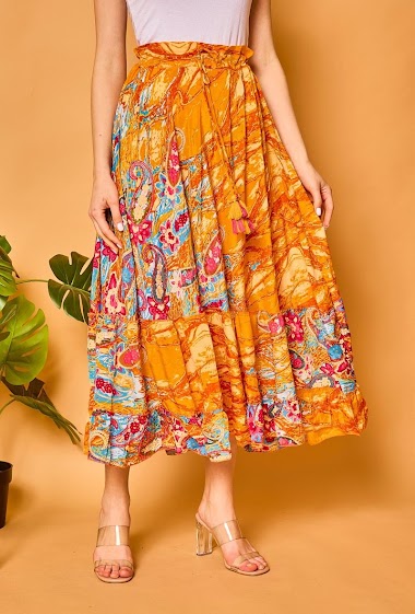 Großhändler Orice - Fluid printed skirt