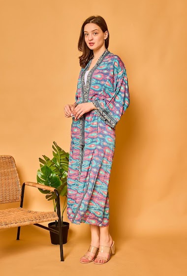 Wholesaler Orice - Kimono with printed belt