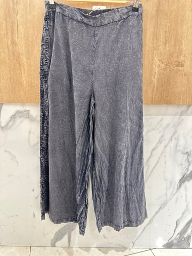 Grossiste Orice - Pantalon droit en coton uni