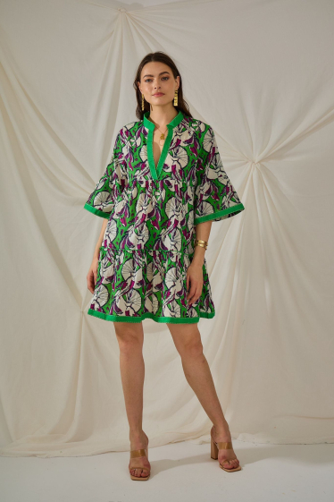 Wholesaler Orice - Short cotton babydoll dress