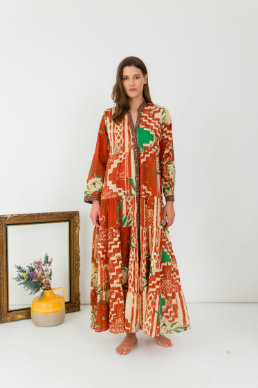 Wholesaler Orice - Bohemian cotton dress