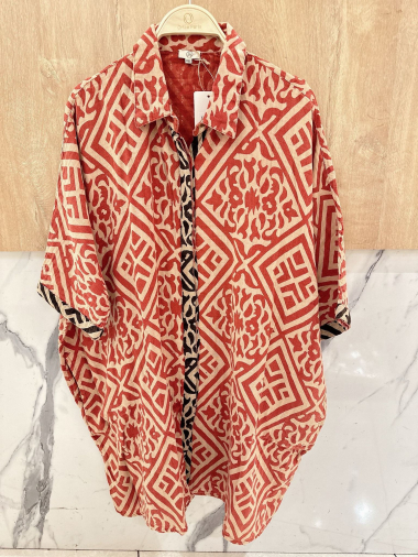 Grossiste Orice - Robe chemise en coton doublé