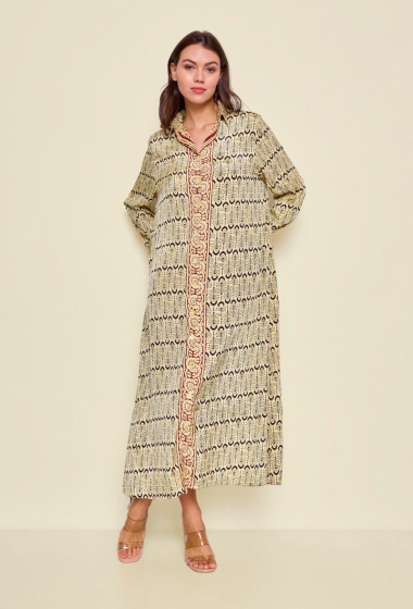 Grossiste Orice - Robe chemise en soie
