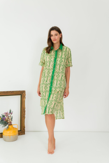 Großhändler Orice - Mittellanges Hemdblusenkleid