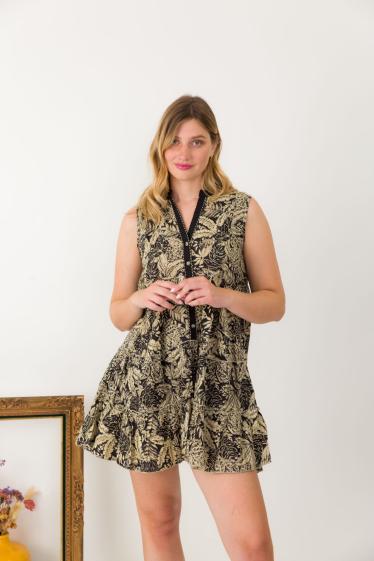 Wholesaler Orice - Sleeveless shirt dress