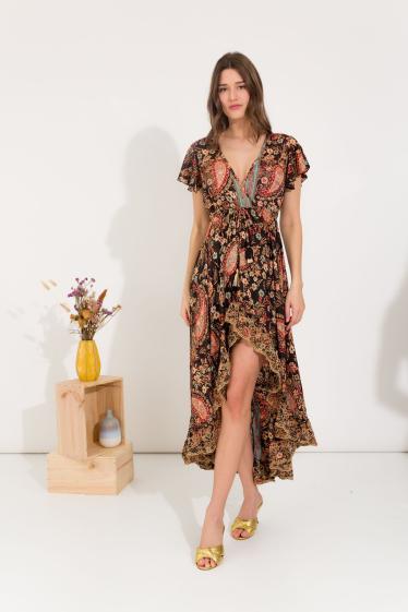 Wholesaler Orice - border print dress