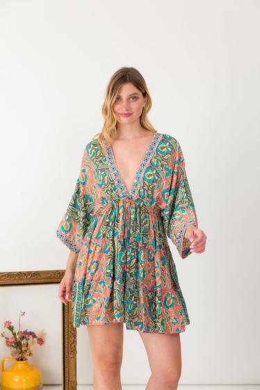Wholesaler Orice - Embroidered print dress