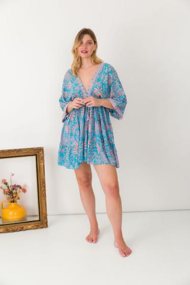 Wholesaler Orice - Embroidered print dress