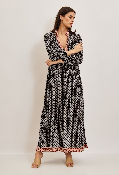 Wholesaler Orice - Printed dress Sleeves ¾