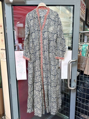 Wholesaler Orice - Long bohemian cotton dress