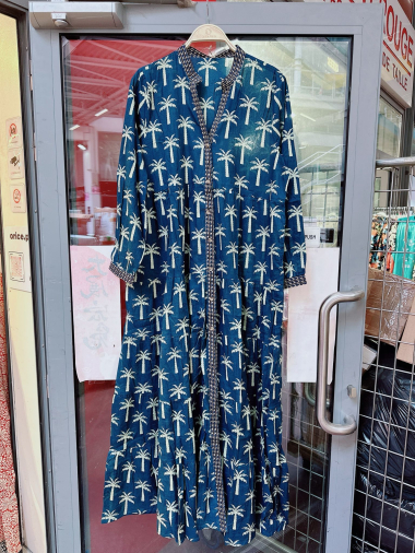Grossiste Orice - Robe longue bohème en coton