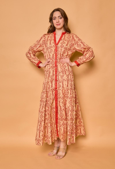 Grossiste Orice - Robe longue imprimé