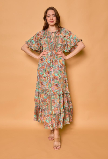 Wholesaler Orice - Bohemian printed long dress