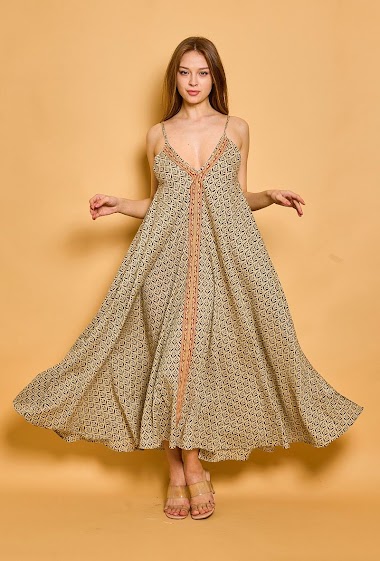 Wholesalers Orice - Long printed dress