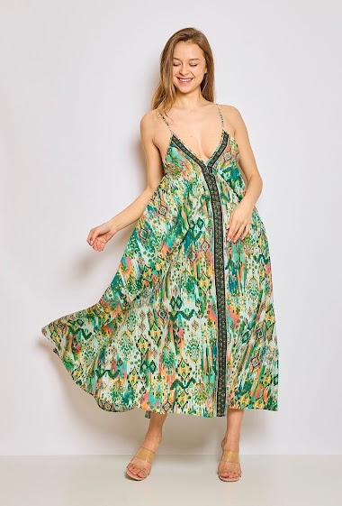 Wholesalers Orice - Printed maxi dress