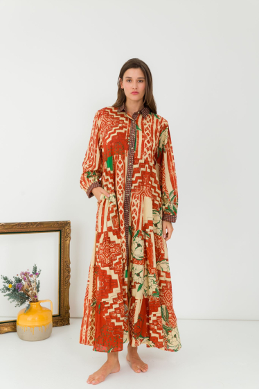 Wholesaler Orice - Long printed dress