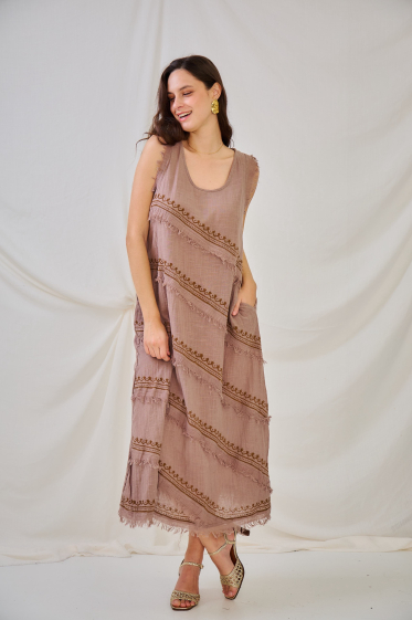 Wholesaler Orice - Bohemian mid-length dress