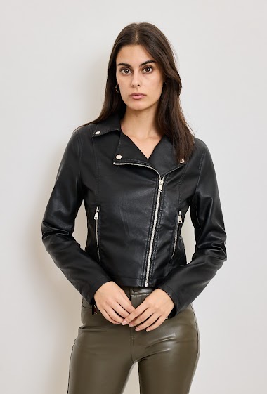 Wholesalers Orice - Fake leather jacket