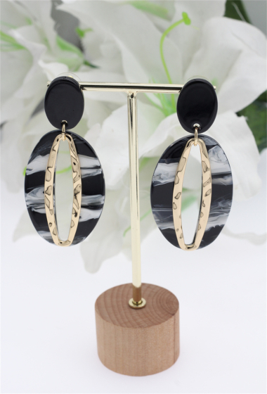Wholesaler Orient Express - Large Fancy Acrylic Chain Earring
