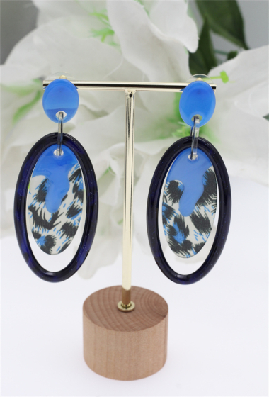 Wholesaler Orient Express - Large Fancy Acrylic Chain Earring