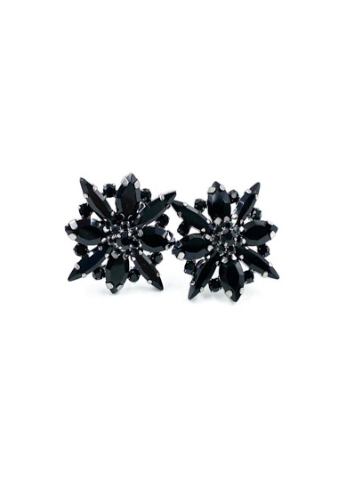 Wholesaler ORIENT EXPRESS FIRST - Clip-on earrings with crystal glass