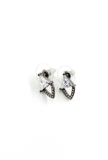Grossiste ORIENT EXPRESS FIRST - Boucles d'oreille cristal triangulaire