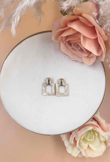 Wholesaler Orient Express - Fantasy Acrylic Square Earring