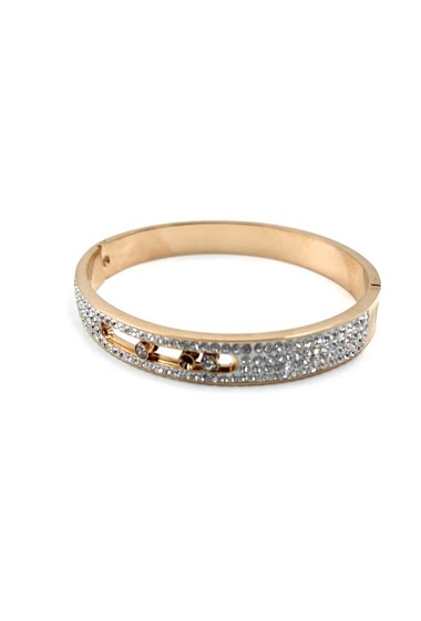 Grossiste ORIENT EXPRESS FIRST - Bracelet aux 3 cristaux glissant