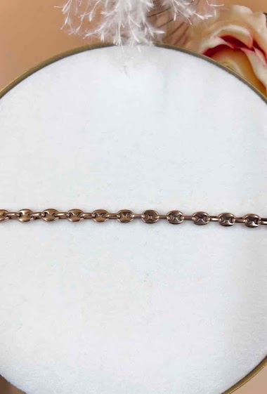 Großhändler Orient Express - Rice Grain Chain Bracelet Surgical Steel