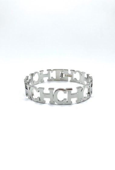 Wholesaler ORIENT EXPRESS FIRST - Letter CH hollow stainless steel bracelet
