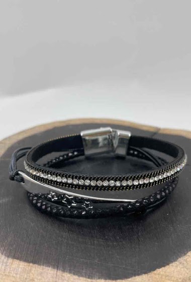 Grossiste ORIENT EXPRESS FIRST - Bracelet fair main similicuir