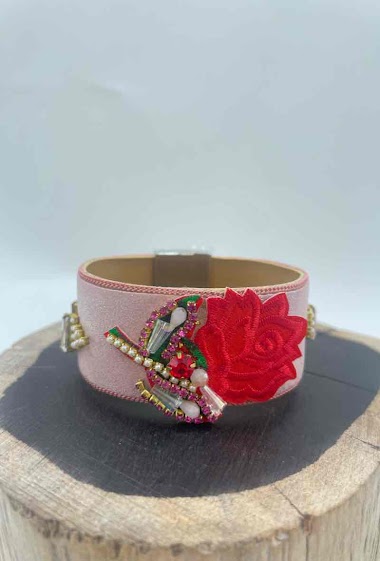 Grossiste ORIENT EXPRESS FIRST - Bracelet fait main rose