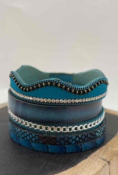 Grossiste ORIENT EXPRESS FIRST - Bracelet fait main similicuir