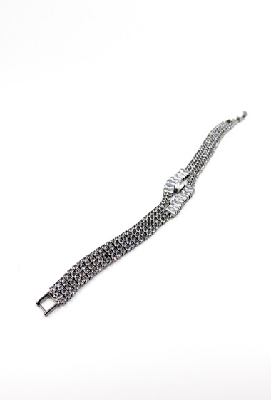 Grossiste ORIENT EXPRESS FIRST - Bracelet fantaisie oeil sertis de cristaux de verre