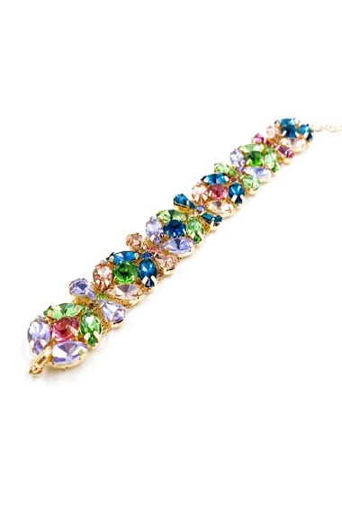 Großhändler ORIENT EXPRESS FIRST - Fancy bracelet set with glass crystals