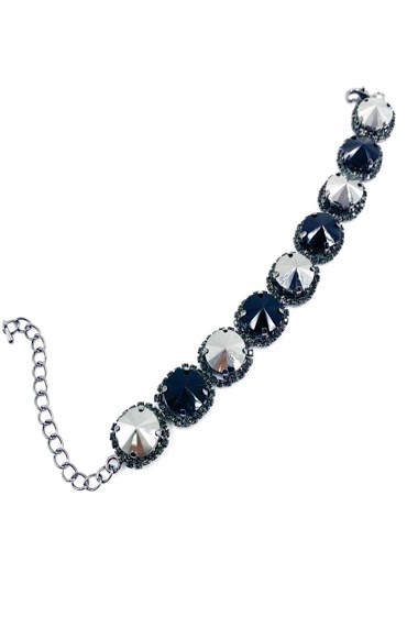 Grossiste ORIENT EXPRESS FIRST - Bracelet fantaisie sertis de cristaux de verre